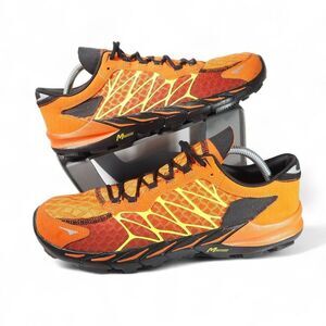 Skechers Go Bionic Trail Running Shoes Men's 10 Orange / Yellow / Black 53610